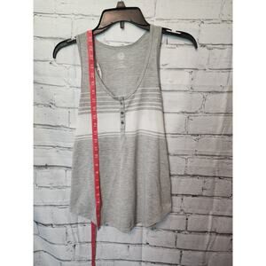 SO Women's Flowing Racerback Tank Top Button Front